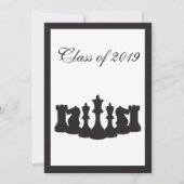 Invitation de la fête de graduation des échecs (Devant)