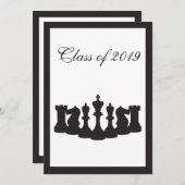 Invitation de la fête de graduation des échecs (Devant / Derrière)