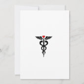 Invitation de la fête de graduation des infirmière (Dos)