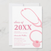 Invitation de la fête de graduation des infirmière (Devant)