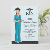 Invitation de la fête de graduation des infirmière (Debout devant)