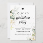 Invitation de la fête de graduation des Roses blan (Devant)