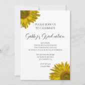 Invitation de la fête de graduation des tournesols (Devant)
