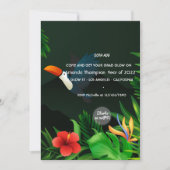 Invitation de la fête de graduation d'été tropical (Devant)