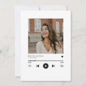 Invitation de la fête de graduation du joueur de m (Devant)