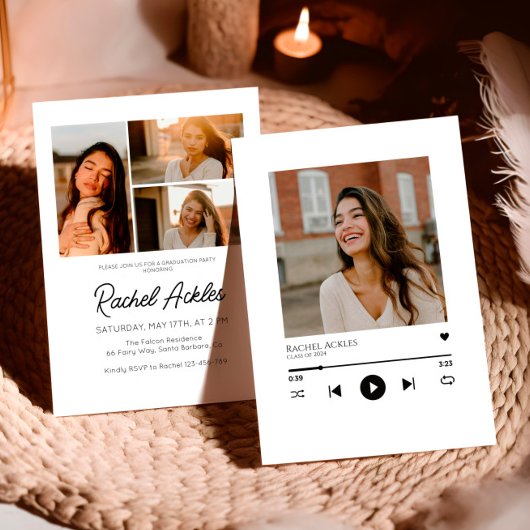 Invitation de la fête de graduation du joueur de m