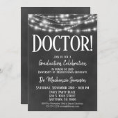 Invitation de la fête de graduation du médecin du  (Devant / Derrière)