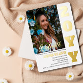 Invitation de la fête de graduation Elegant Gold P