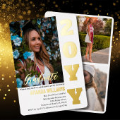 Invitation de la fête de graduation Elegant Gold P
