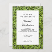 Invitation de la fête de graduation en herbe verte (Devant)