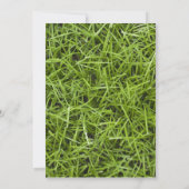 Invitation de la fête de graduation en herbe verte (Dos)