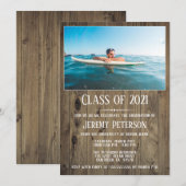 Invitation de la fête de graduation en photo de Wo (Devant / Derrière)