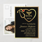 Invitation de la fête de graduation en soins infir (Devant / Derrière)