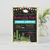 Invitation de la fête de graduation Fiesta (Debout devant)