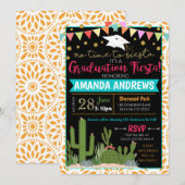 Invitation de la fête de graduation Fiesta (Devant / Derrière)