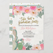 Invitation de la fête de graduation Fiesta (Devant / Derrière)