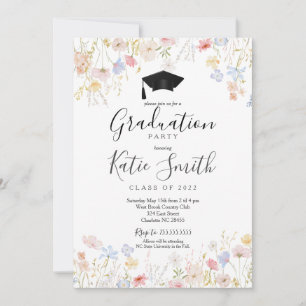 Invitation de la fête de graduation, Fleur sauvage