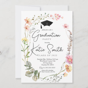 Invitation de la fête de graduation, Fleur sauvage