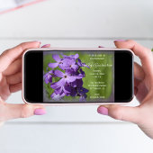 Invitation de la fête de graduation Fleur sauvage 