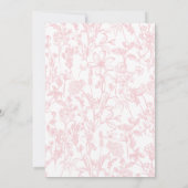 Invitation de la fête de graduation, Fleur sauvage (Dos)