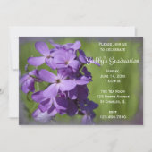 Invitation de la fête de graduation Fleur sauvage  (Devant)