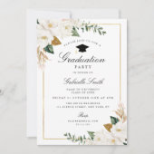 Invitation de la fête de graduation florale Magnol (Devant)