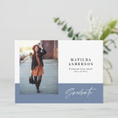 Invitation de la fête de graduation graphique mode (Debout devant)