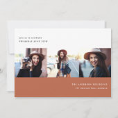 Invitation de la fête de graduation graphique mode (Dos)