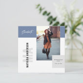 Invitation de la fête de graduation graphique mode (Debout devant)