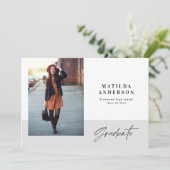 Invitation de la fête de graduation graphique mode (Debout devant)