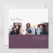 Invitation de la fête de graduation graphique mode (Dos)