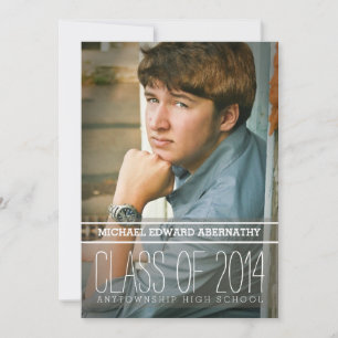 Invitation de la fête de graduation Gras Gras Mode