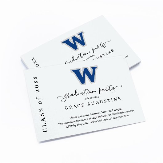 Invitation de la fête de graduation Insérer le log