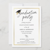 Invitation de la fête de graduation, invitation de (Devant)