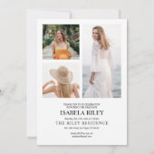 Invitation de la fête de graduation moderne (Dos)