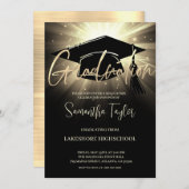 Invitation de la fête de graduation moderne (Devant / Derrière)