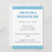 Invitation de la fête de graduation moderne (Dos)