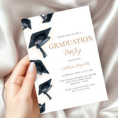 Invitation de la fête de graduation moderne