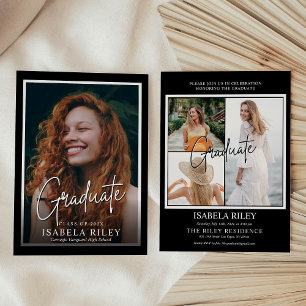 Invitation de la fête de graduation moderne