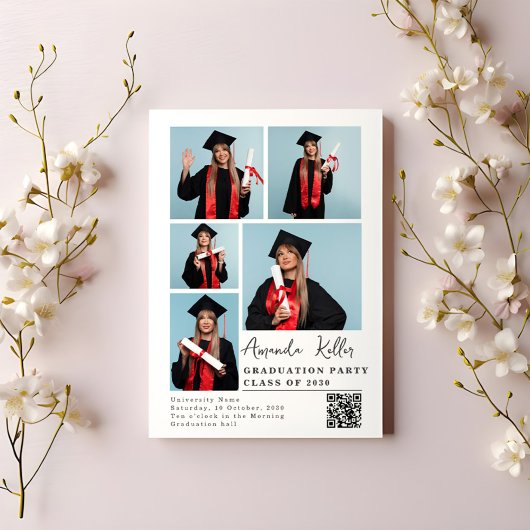 Invitation de la fête de graduation moderne