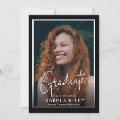 Invitation de la fête de graduation moderne (Devant)