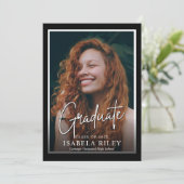 Invitation de la fête de graduation moderne (Debout devant)