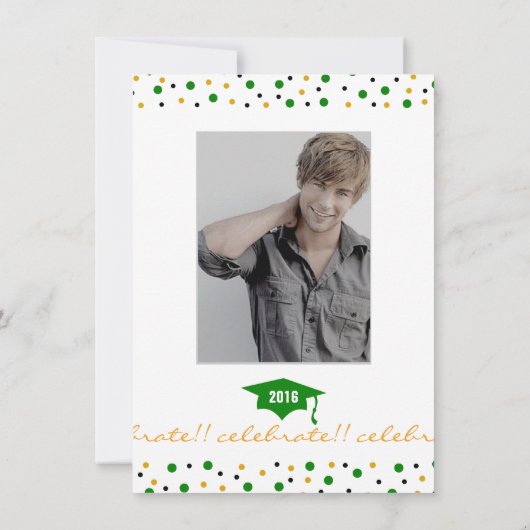 Invitation de la fête de graduation moderne 2016 - (Dos)