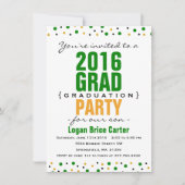 Invitation de la fête de graduation moderne 2016 - (Devant)