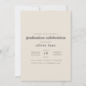 Invitation de la fête de graduation moderne avec p (Devant)