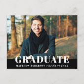 Invitation de la fête de graduation moderne Bold (Devant)