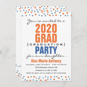 Invitation de la fête de graduation moderne Bold - (Devant / Derrière)