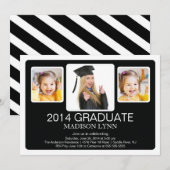 Invitation de la Fête de graduation Multi-Photo Mo (Devant / Derrière)