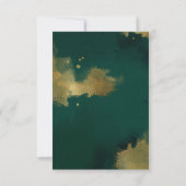 Invitation de la fête de graduation Noir et or (Dos)