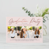 Invitation de la fête de graduation Penned (Debout devant)